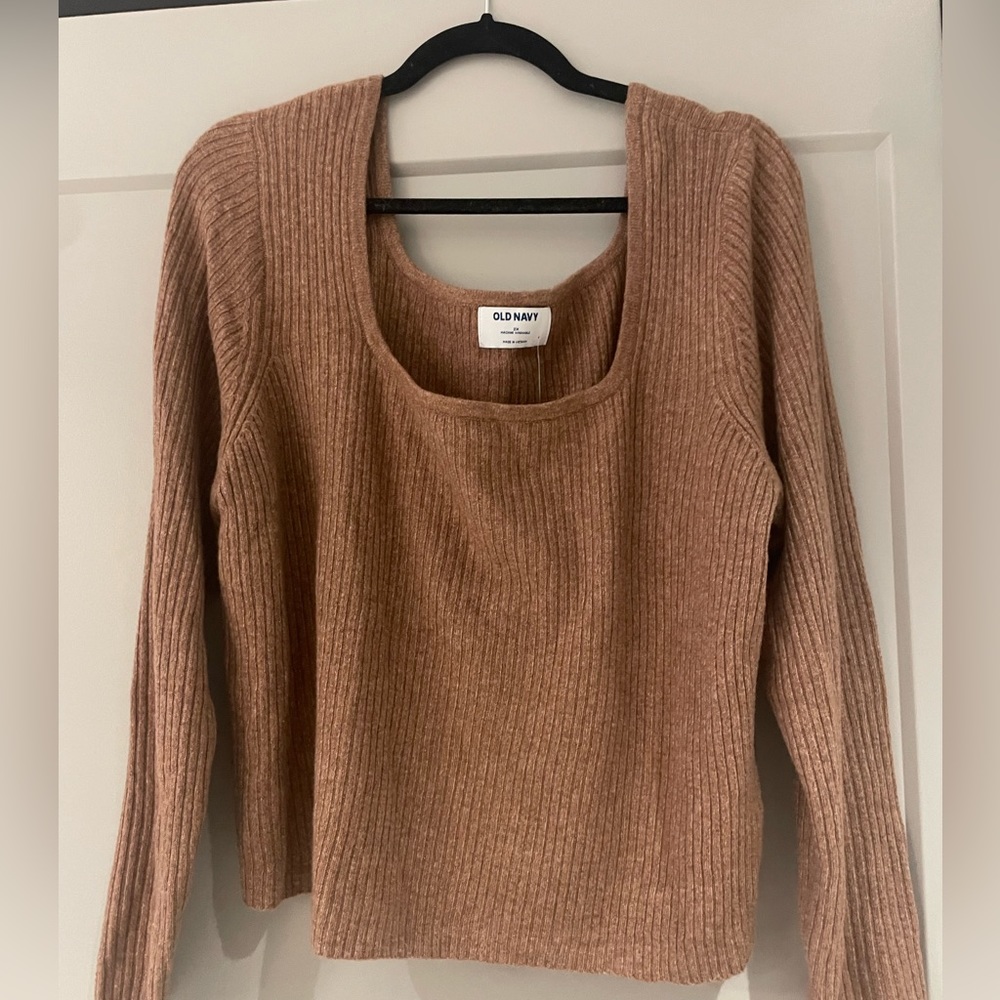 Old navy square neck sweater - beige size 2XL
